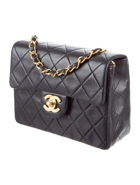 mini square flap chanel|chanel classic mini flap price.